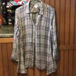 (Marked Down) Lightweight Flannel Print Shirt
